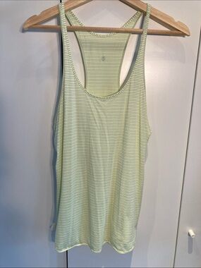Lululemon racerback tank striped lime grey 8